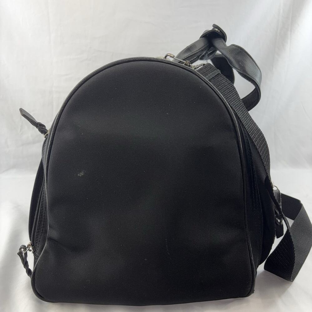 Carry On Travel weekend duffle bag By Chicos Blk W/shoulder Strap - Picture 11 of 11